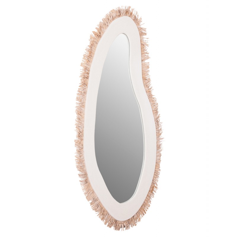 ΚΑΘΡΕΠΤΗΣ ΤΟΙΧΟΥ ΣΕΙΡΑ SANTORINI HM4525 MDF ΥΠΟΛΕΥΚΟ-ΔΙΑΚΟΣΜΗΣΗ ΣΕ ΜΠΕΖ 63x1,8x120Υεκ.