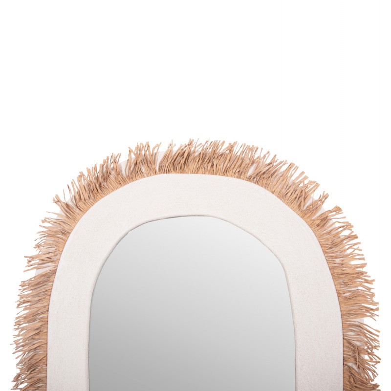 ΚΑΘΡΕΠΤΗΣ ΤΟΙΧΟΥ ΣΕΙΡΑ SANTORINI HM4526 MDF ΥΠΟΛΕΥΚΟ-ΔΙΑΚΟΣΜΗΣΗ ΣΕ ΜΠΕΖ 61x1,8x120Υεκ.