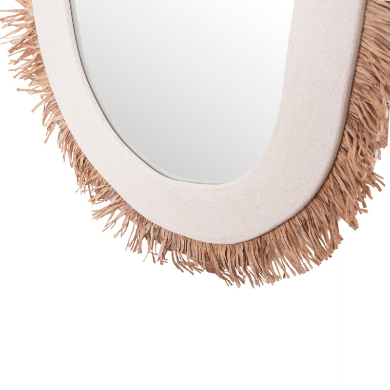 ΚΑΘΡΕΠΤΗΣ ΤΟΙΧΟΥ ΣΕΙΡΑ SANTORINI HM4526 MDF ΥΠΟΛΕΥΚΟ-ΔΙΑΚΟΣΜΗΣΗ ΣΕ ΜΠΕΖ 61x1,8x120Υεκ.