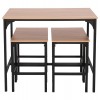 ΣΕΤ ΤΡΑΠΕΖΑΡΙΑ ΜΠΑΡ 5ΤΜΧ BOXY HM9882.01 ΜΑΥΡΟ ΜΕΤΑΛΛΟ-ΜΕΛΑΜΙΝΗ ΣΕ SONAMA
