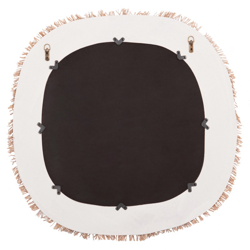 ΚΑΘΡΕΠΤΗΣ ΤΟΙΧΟΥ ΣΕΙΡΑ SANTORINI HM4527 MDF ΥΠΟΛΕΥΚΟ-ΔΙΑΚΟΣΜΗΣΗ ΣΕ ΜΠΕΖ 78x1,8x78Υεκ.