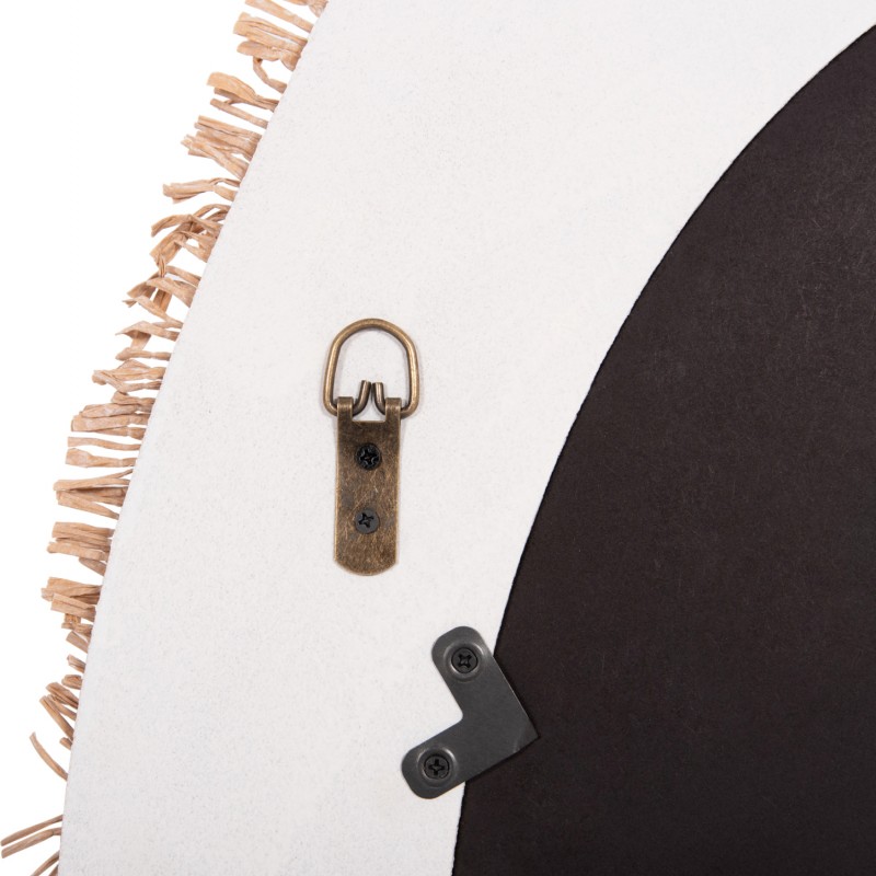 ΚΑΘΡΕΠΤΗΣ ΤΟΙΧΟΥ ΣΕΙΡΑ SANTORINI HM4528 MDF ΥΠΟΛΕΥΚΟ-ΔΙΑΚΟΣΜΗΣΗ ΣΕ ΜΠΕΖ 60x2x80Υεκ.