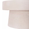 ΤΡΑΠΕΖΙ ΣΑΛΟΝΙΟΥ ΣΤΡΟΓΓΥΛΟ ΣΕΙΡΑ SANTORINI HM18050 MDF ΣΕ ΥΠΟΛΕΥΚΟ ΧΡΩΜΑ Φ80x35Υεκ.