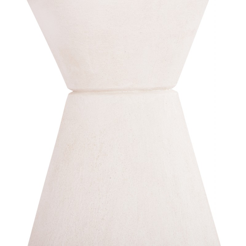 ΤΡΑΠΕΖΙ ΤΡΑΠΕΖΑΡΙΑΣ ΣΤΡΟΓΓΥΛΟ ΣΕΙΡΑ SANTORINI HM18055 MDF ΥΠΟΛΕΥΚΟ ΧΡΩΜΑ Φ77x76Υεκ.