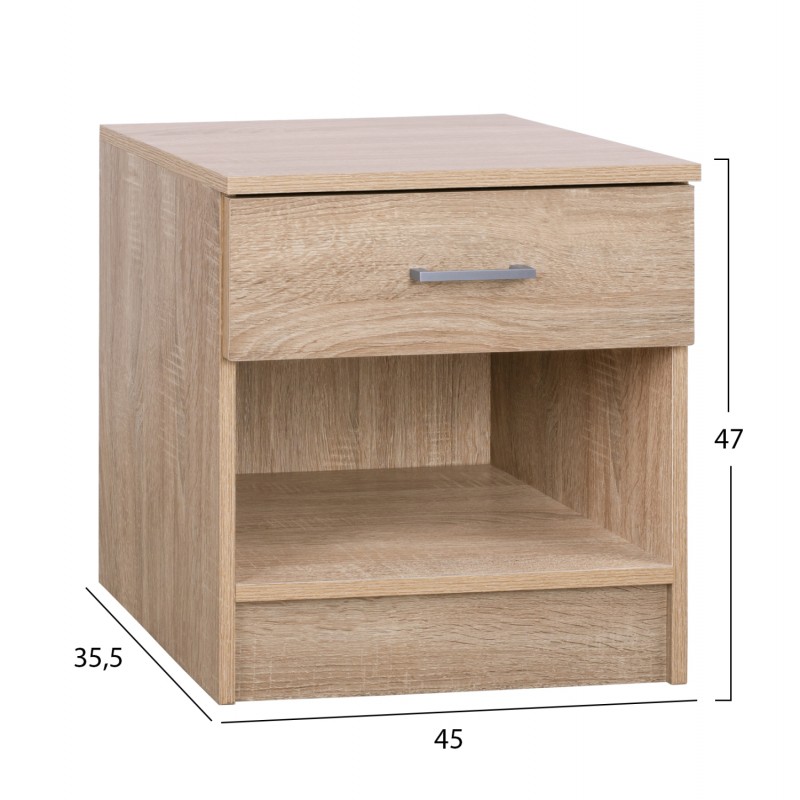 ΤΡΑΠΕΖΙ ΣΑΛΟΝΙΟΥ ΣΕΙΡΑ SANTORINI HM18071 MDF ΣΕ ΥΠΟΛΕΥΚΟ ΧΡΩΜΑ 100x60x45Υεκ.