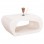 ΤΡΑΠΕΖΙ ΣΑΛΟΝΙΟΥ ΣΕΙΡΑ SANTORINI HM18071 MDF ΣΕ ΥΠΟΛΕΥΚΟ ΧΡΩΜΑ 100x60x45Υεκ.