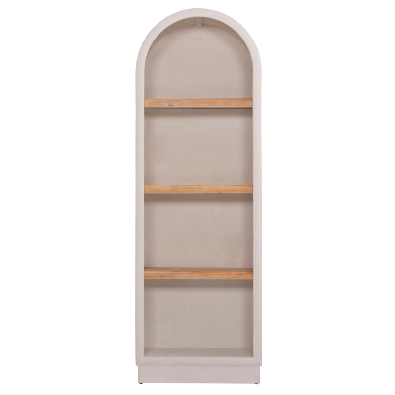 ΡΑΦΙΕΡΑ ΣΕΙΡΑ SANTORINI HM18045 MDF ΥΠΟΛΕΥΚΟ-ΡΑΦΙΑ ΞΥΛΟ ΕΛΑΤΟΥ ΦΥΣΙΚΟ 60x38,5x179Υεκ.