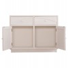 ΜΠΟΥΦΕΣ ΣΕΙΡΑ SANTORINI HM18046 MDF ΣΕ ΥΠΟΛΕΥΚΟ ΧΡΩΜΑ-2 ΣΥΡΤΑΡΙΑ & 2 ΠΟΡΤΕΣ 107x38x82,5Υεκ.