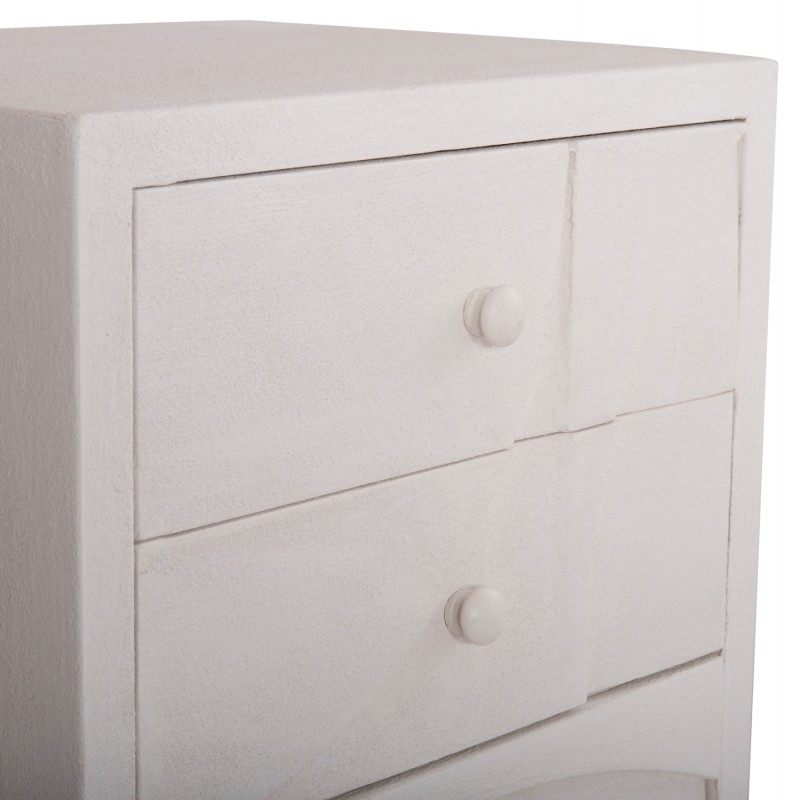 ΚΟΜΟΔΙΝΟ ΣΕΙΡΑ SANTORINI HM18047 MDF ΣΕ ΥΠΟΛΕΥΚΟ ΧΡΩΜΑ-3 ΣΥΡΤΑΡIA 48x38x55,5Υεκ.