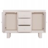 ΜΠΟΥΦΕΣ ΣΕΙΡΑ SANTORINI HM18048 MDF ΣΕ ΥΠΟΛΕΥΚΟ ΧΡΩΜΑ-3 ΣΥΡΤΑΡΙΑ & 2 ΠΟΡΤΕΣ 120x38x80Υεκ.