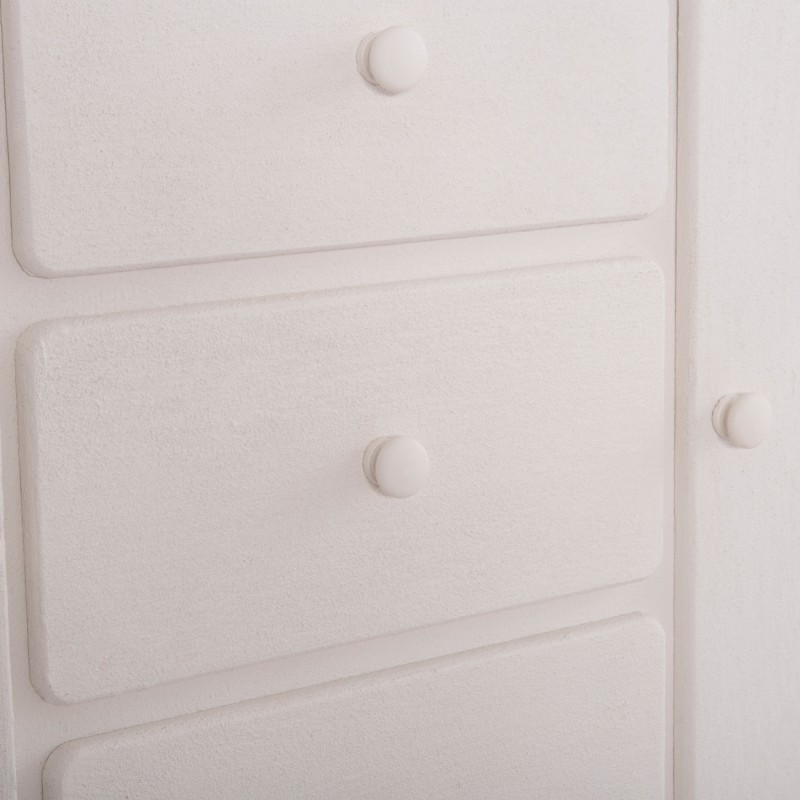 ΜΠΟΥΦΕΣ ΣΕΙΡΑ SANTORINI HM18048 MDF ΣΕ ΥΠΟΛΕΥΚΟ ΧΡΩΜΑ-3 ΣΥΡΤΑΡΙΑ & 2 ΠΟΡΤΕΣ 120x38x80Υεκ.
