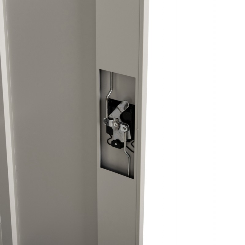 ΝΤΟΥΛΑΠΑ ΜΕΤΑΛΛΙΚΗ DURON HM21000 ΔΙΦΥΛΛΗ ΜΕ 5 ΑΠΟΘ.ΧΩΡΟΥΣ & ΠΟΔΙΑ- ΓΚΡΙ 90Χ40Χ190Yεκ