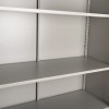 ΝΤΟΥΛΑΠΑ ΜΕΤΑΛΛΙΚΗ DURON HM21000 ΔΙΦΥΛΛΗ ΜΕ 5 ΑΠΟΘ.ΧΩΡΟΥΣ & ΠΟΔΙΑ- ΓΚΡΙ 90Χ40Χ190Yεκ