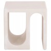 ΤΡΑΠΕΖΙ ΣΑΛΟΝΙΟΥ ΣΕΙΡΑ SANTORINI HM18070 MDF ΣΕ ΥΠΟΛΕΥΚΟ ΧΡΩΜΑ 48x38x48,5Υεκ.