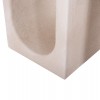 ΤΡΑΠΕΖΙ ΣΑΛΟΝΙΟΥ ΣΕΙΡΑ SANTORINI HM18070 MDF ΣΕ ΥΠΟΛΕΥΚΟ ΧΡΩΜΑ 48x38x48,5Υεκ.
