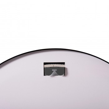 ΚΑΘΡΕΠΤΗΣ ΤΟΙΧΟΥ ΣΤΡΟΓΓΥΛΟΣ ROUNDER HM4503.01 ΑΛΟΥΜΙΝΙΟ ΣΕ ΜΑΥΡΟ-ΦΩΤΙΣΜΟΣ LED Φ80εκ.