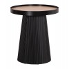 ΤΡΑΠΕΖΑΚΙ ΒΟΗΘΗΤΙΚΟ DENTON HM18023.01 MDF TOP ΦΥΣΙΚΟ ΞΥΛΟΥ-ΒΑΣΗ ΜΑΥΡΗ Φ45x51,5Υεκ.