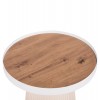 ΤΡΑΠΕΖΑΚΙ ΒΟΗΘΗΤΙΚΟ DENTON HM18023.02 MDF TOP ΦΥΣΙΚΟ ΞΥΛΟΥ-ΒΑΣΗ ΛΕΥΚΗ Φ45x51,5Υεκ.
