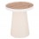 ΤΡΑΠΕΖΑΚΙ ΒΟΗΘΗΤΙΚΟ DENTON HM18023.02 MDF TOP ΦΥΣΙΚΟ ΞΥΛΟΥ-ΒΑΣΗ ΛΕΥΚΗ Φ45x51,5Υεκ.