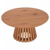 ΤΡΑΠΕΖΙ ΣΑΛΟΝΙΟΥ TALBERT HM18024 MDF ΣΕ ΑΝΟΙΧΤΟ ΦΥΣΙΚΟ ΞΥΛΟΥ Φ80x40,5Υεκ.