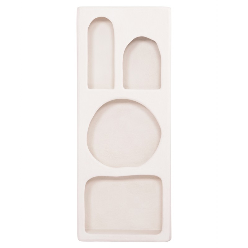 ΡΑΦΙΕΡΑ ΤΟΙΧΟΥ ΣΕΙΡΑ SANTORINI HM18069 MDF ΣΕ ΥΠΟΛΕΥΚΟ ΧΡΩΜΑ 47,5x18x120Υεκ.