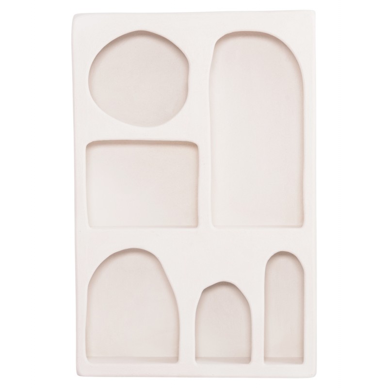 ΡΑΦΙΕΡΑ-ΚΟΜΜΟ ΣΕΙΡΑ SANTORINI HM18059 MDF ΣΕ ΥΠΟΛΕΥΚΟ 80x18x120Υεκ.