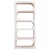 ΒΙΒΛΙΟΘΗΚΗ ΣΕΙΡΑ SANTORINI HM18062 MDF ΣΕ ΥΠΟΛΕΥΚΟ ΧΡΩΜΑ 80x38x180Yεκ.