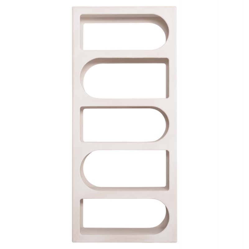 ΒΙΒΛΙΟΘΗΚΗ ΣΕΙΡΑ SANTORINI HM18062 MDF ΣΕ ΥΠΟΛΕΥΚΟ ΧΡΩΜΑ 80x38x180Yεκ.