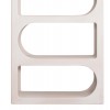 ΒΙΒΛΙΟΘΗΚΗ ΣΕΙΡΑ SANTORINI HM18062 MDF ΣΕ ΥΠΟΛΕΥΚΟ ΧΡΩΜΑ 80x38x180Yεκ.