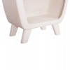 ΡΑΦΙΕΡΑ ΣΕΙΡΑ SANTORINI HM18067 MDF ΣΕ ΥΠΟΛΕΥΚΟ ΧΡΩΜΑ 80x38x196Υεκ.