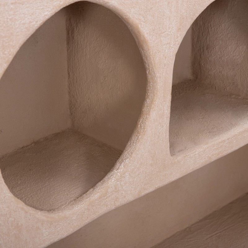 ΡΑΦΙ ΤΟΙΧΟΥ ΣΕΙΡΑ SANTORINI HM18063.02 MDF ΣΕ ΚΑΦΕ 120x18x60Υεκ.