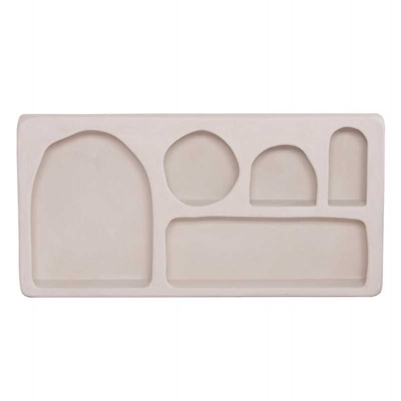 ΡΑΦΙ ΤΟΙΧΟΥ ΣΕΙΡΑ SANTORINI HM18063.01 MDF ΣΕ ΥΠΟΛΕΥΚΟ 120x18x60Υεκ.