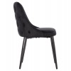 ΚΑΡΕΚΛΑ SERENITY HM8527.14 ΒΕΛΟΥΔΟ ΜΑΥΡΟ ΜΕ ΜΑΥΡΑ ΜΕΤΑΛΛΙΚΑ ΠΟΔΙΑ 51x54x83,5Υεκ.