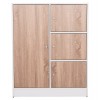 ΝΤΟΥΛΑΠΙ ΜΕ 4 ΑΠΟΘ.ΧΩΡΟΥΣ MATIN HM2479.01 SONAMA OAK-ΛΕΥΚΗ ΜΕΛΑΜΙΝΗ 80x39,5x99,5Υεκ