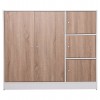 ΝΤΟΥΛΑΠΙ ΜΕ 4 ΑΠΟΘ.ΧΩΡΟΥΣ MATIN HM2480.01 SONAMA OAK-ΛΕΥΚΗ ΜΕΛΑΜΙΝΗ 117x39,5x99,5Υεκ