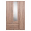 ΝΤΟΥΛΑΠΑ ΜΕ ΚΑΘΡΕΦΤΗ & ΣΥΡΤΑΡΙΑ JARRY HM2485.11 SONAMA OAK ΜΕΛΑΜΙΝΗ 119x48x183Υεκ