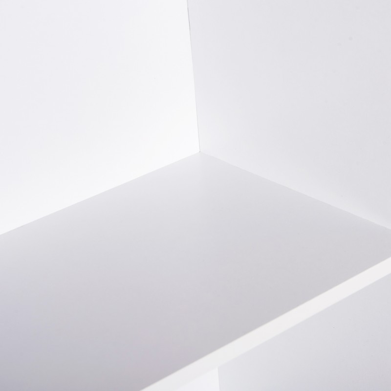 ΡΑΦΙΕΡΑ ΤΟΙΧΟΥ CUBICON HM9941.01 ΛΕΥΚΗ ΜΕΛΑΜΙΝΗ 38,5x23,5x80Υεκ.