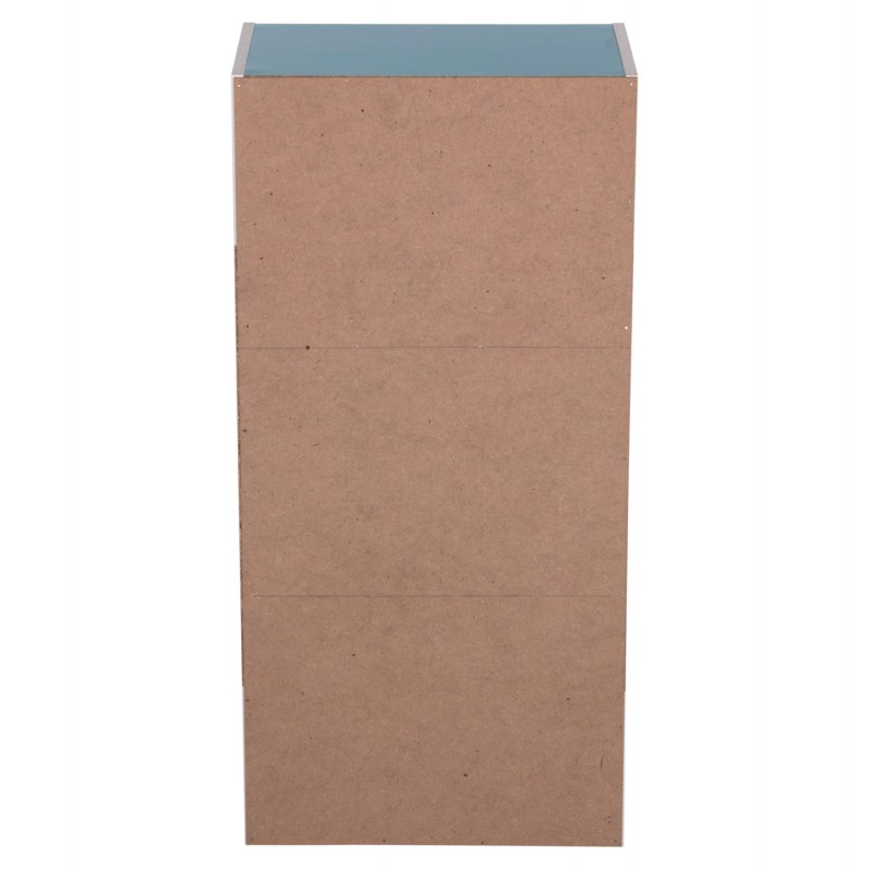 ΡΑΦΙΕΡΑ ΤΟΙΧΟΥ CUBICON HM9941.05 ΜΠΛΕ-ΛΕΥΚΗ ΜΕΛΑΜΙΝΗ 38,5x23,5x80Υεκ.