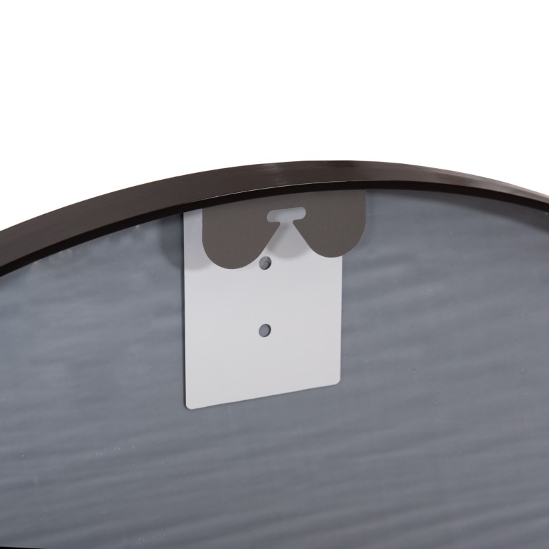 ΚΑΘΡΕΠΤΗΣ ΤΟΙΧΟΥ ΣΕΙΡΑ ARCHER HM4498.01 ΠΛΑΙΣΙΟ ΣΤΡΟΓΓΥΛΟ ΑΛΟΥΜΙΝΙΟΥ ΜΑΥΡΟ Φ80εκ