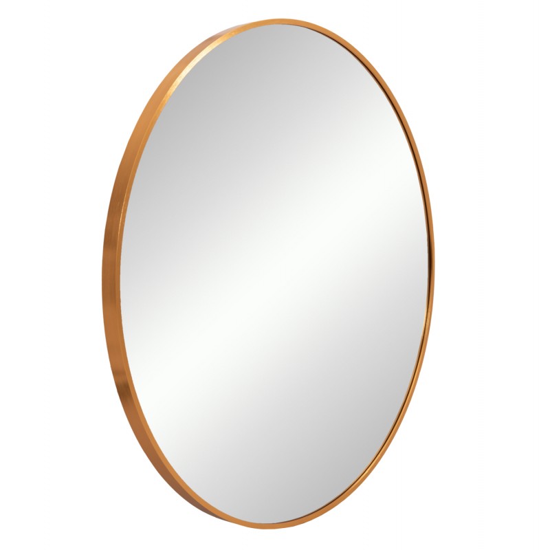 ΚΑΘΡΕΠΤΗΣ ΤΟΙΧΟΥ ΣΕΙΡΑ ARCHER HM4498.30 ΠΛΑΙΣΙΟ ΣΤΡΟΓΓΥΛΟ ΑΛΟΥΜΙΝΙΟΥ ΧΡΥΣΟ Φ80εκ