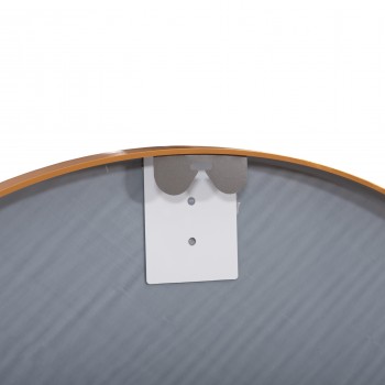 ΚΑΘΡΕΠΤΗΣ ΤΟΙΧΟΥ ΣΕΙΡΑ ARCHER HM4498.30 ΠΛΑΙΣΙΟ ΣΤΡΟΓΓΥΛΟ ΑΛΟΥΜΙΝΙΟΥ ΧΡΥΣΟ Φ80εκ