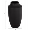 ΕΠΙΤΡΑΠΕΖΙΟ ΚΕΡΑΜΙΚΟ ΔΙΑΚΟΣΜΗΤΙΚΟ ΒΑΖΟ GALAD HM4588.02 ΜΑΥΡΟ ΜΑΤ Φ16x32Υεκ