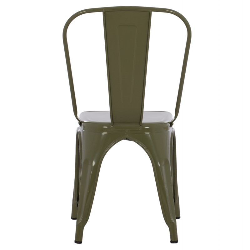 ΚΑΡΕΚΛΑ ΜΕΤΑΛΛΙΚΗ MELITA-PRO HM8641.43 ΣΕ DARK OLIVE GREEN 44x47x84.5Υεκ.