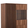ΒΙΤΡΙΝΑ ΣΕΙΡΑ HARRY HM18011.01 ΜΕΛΑΜΙΝΗ ΦΥΣΙΚΟ ΞΥΛΟΥ-ΜΑΥΡΟ 90x40x185Υεκ.