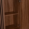 ΒΙΤΡΙΝΑ ΣΕΙΡΑ HARRY HM18011.01 ΜΕΛΑΜΙΝΗ ΦΥΣΙΚΟ ΞΥΛΟΥ-ΜΑΥΡΟ 90x40x185Υεκ.