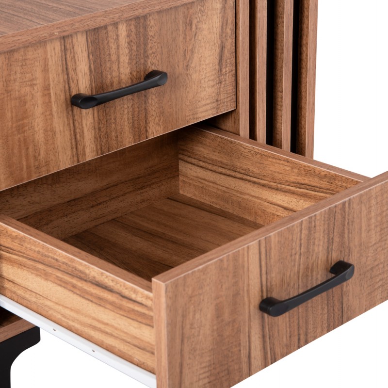 ΚΟΜΟΔΙΝΟ ΣΕΙΡΑ HARRY HM2487.01 ΜΕΛΑΜΙΝΗ ΦΥΣΙΚΟ ΞΥΛΟΥ-ΜΑΥΡΟ 55x43x48Υεκ.