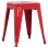 ΣΚΑΜΠΟ ΜΕΤΑΛΛΙΚΟ MELITA HM0096.44 ΣΕ ΚΟΚΚΙΝΟ ΧΡΩΜΑ 37x37x45Υεκ.