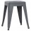 ΣΚΑΜΠΟ ΜΕΤΑΛΛΙΚΟ MELITA HM0096.50 ΣΕ ΓΚΡΙ ΜΑΤ ΧΡΩΜΑ 37x37x45Υεκ.