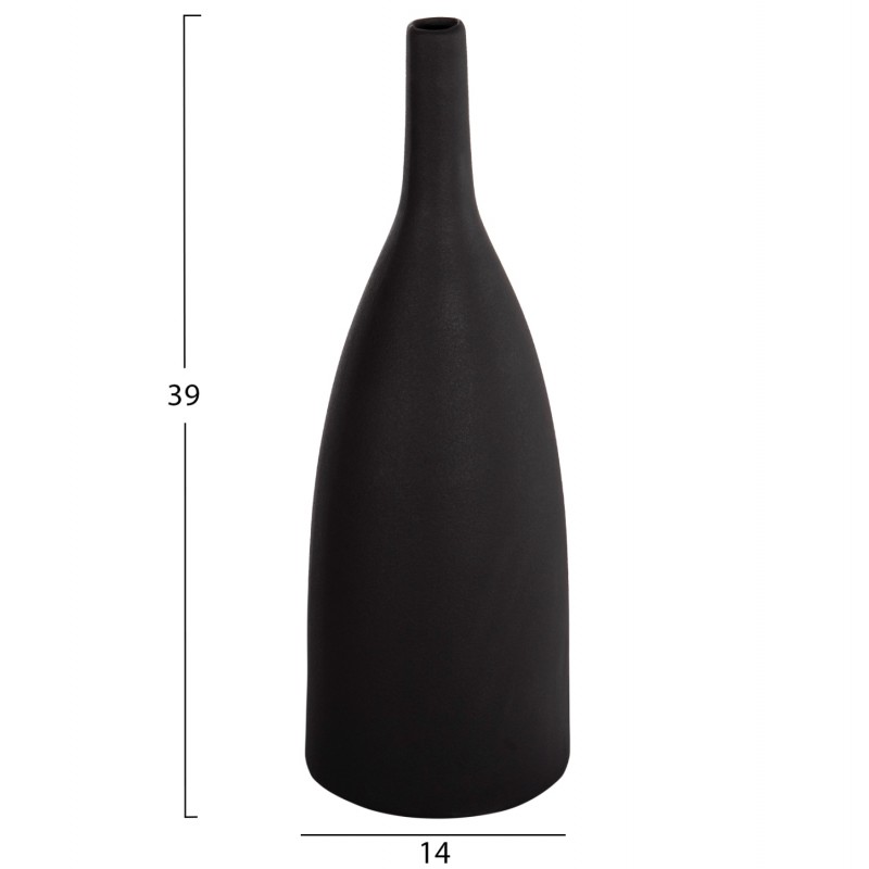 ΕΠΙΤΡΑΠΕΖΙΟ ΚΕΡΑΜΙΚΟ ΔΙΑΚΟΣΜΗΤΙΚΟ GALAD HM4634.02 ΜΑΥΡΟ ΜΑΤ Φ14x39Υεκ