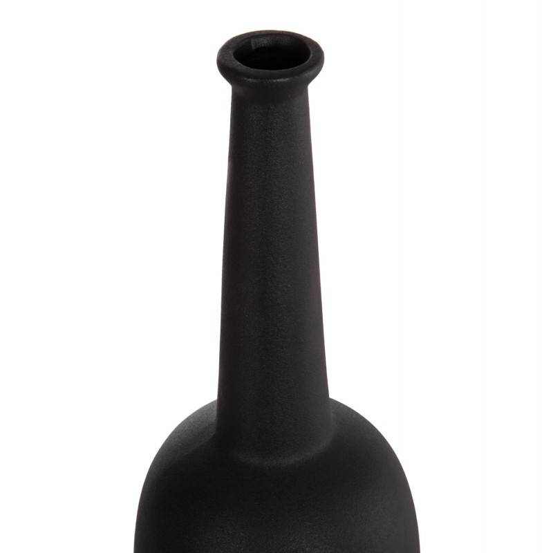 ΕΠΙΤΡΑΠΕΖΙΟ ΚΕΡΑΜΙΚΟ ΔΙΑΚΟΣΜΗΤΙΚΟ ELENDIL HM4591.02 ΜΑΥΡΟ ΜΑΤ Φ12x39.5Υεκ